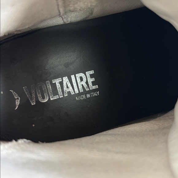 Zadig & Voltaire Women's White Leather ZV1747 Flash High-Top Sneakers size 7/37 - Picture 12 of 12